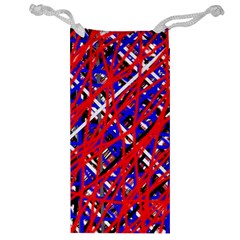 Red And Blue Pattern Jewelry Bags