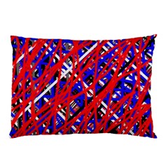 Red And Blue Pattern Pillow Case