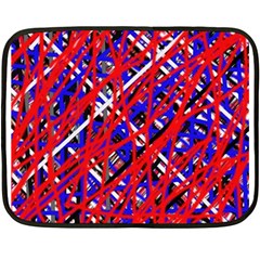 Red And Blue Pattern Double Sided Fleece Blanket (mini)  by Valentinaart