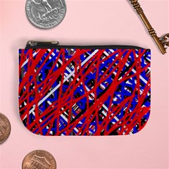 Red And Blue Pattern Mini Coin Purses