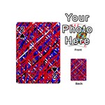 Red and blue pattern Playing Cards 54 (Mini)  Front - Spade2