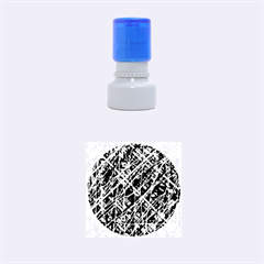 Red And Blue Pattern Rubber Round Stamps (small) by Valentinaart