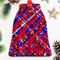 Red And Blue Pattern Ornament (bell) 