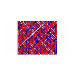 Red And Blue Pattern Satin Wrap