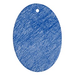 Blue Pattern Ornament (oval)  by Valentinaart