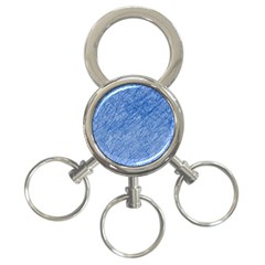 Blue Pattern 3-ring Key Chains