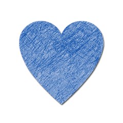 Blue Pattern Heart Magnet