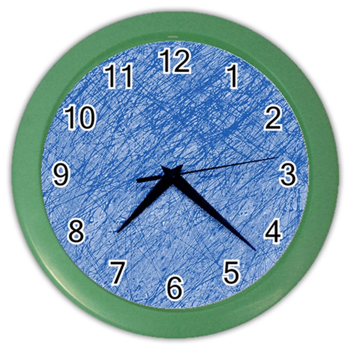 Blue pattern Color Wall Clocks