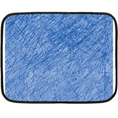 Blue Pattern Double Sided Fleece Blanket (mini)  by Valentinaart