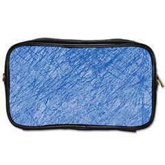 Blue Pattern Toiletries Bags by Valentinaart