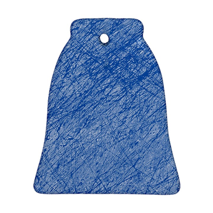 Blue pattern Bell Ornament (2 Sides)