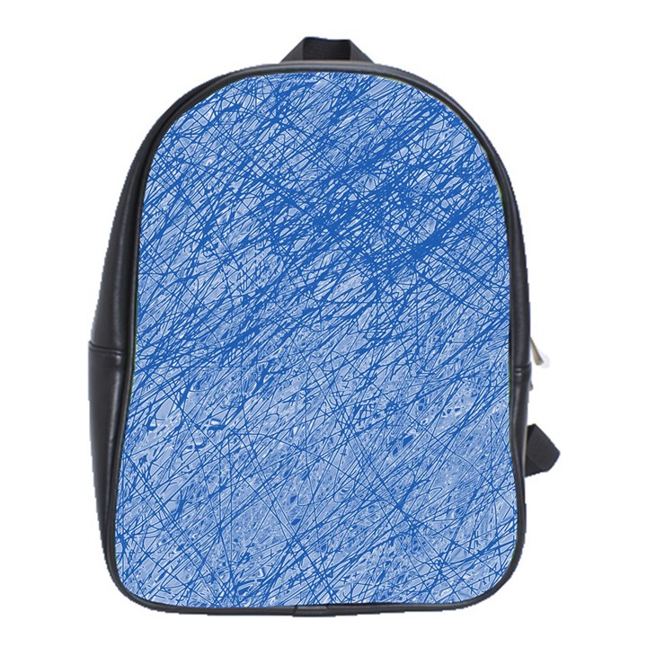 Blue pattern School Bags (XL) 