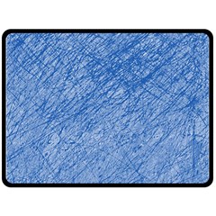 Blue Pattern Double Sided Fleece Blanket (large)  by Valentinaart