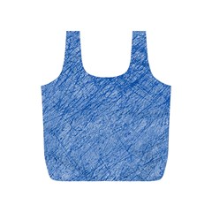 Blue Pattern Full Print Recycle Bags (s) 