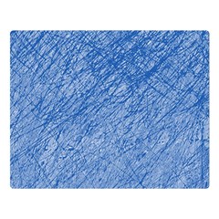 Blue Pattern Double Sided Flano Blanket (large) 