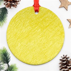 Yellow Pattern Ornament (round) 