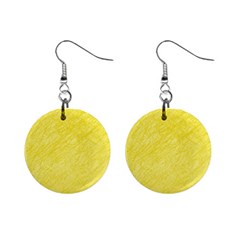 Yellow Pattern Mini Button Earrings