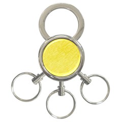 Yellow Pattern 3-ring Key Chains