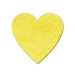 Yellow Pattern Heart Magnet