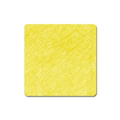 Yellow Pattern Square Magnet