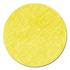 Yellow Pattern Magnet 5  (round)