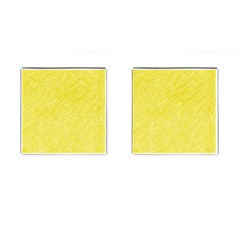 Yellow Pattern Cufflinks (square)