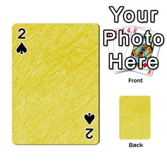 Yellow Pattern Playing Cards 54 Designs  by Valentinaart