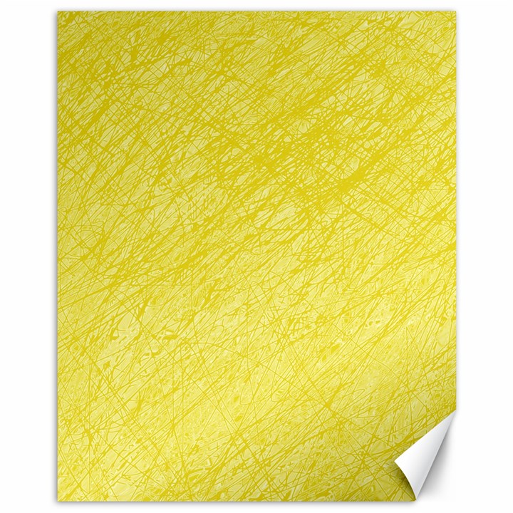 Yellow pattern Canvas 11  x 14  