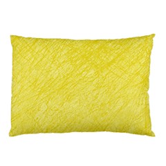 Yellow Pattern Pillow Case by Valentinaart