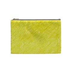 Yellow Pattern Cosmetic Bag (medium)  by Valentinaart