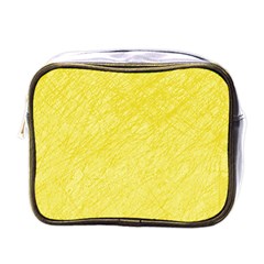 Yellow Pattern Mini Toiletries Bags