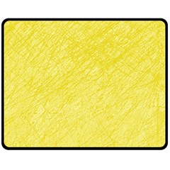 Yellow Pattern Fleece Blanket (medium)  by Valentinaart