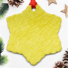 Yellow Pattern Ornament (snowflake) 