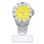 Yellow pattern Plastic Nurses Watch Front