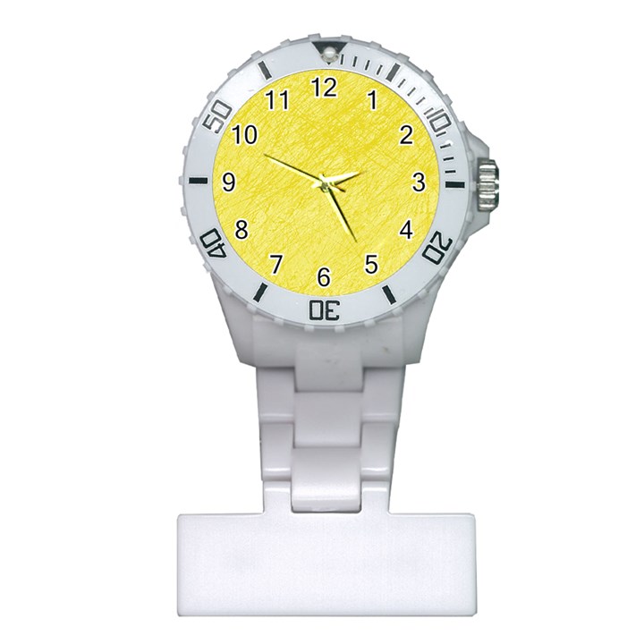 Yellow pattern Plastic Nurses Watch