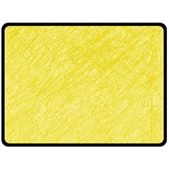 Yellow Pattern Double Sided Fleece Blanket (large) 