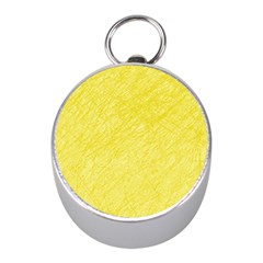 Yellow Pattern Mini Silver Compasses