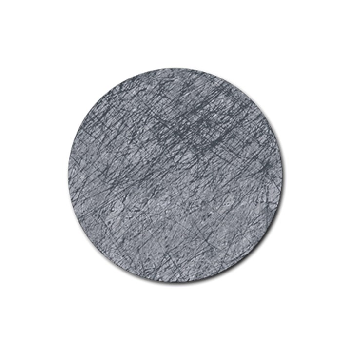 Gray pattern Rubber Coaster (Round) 