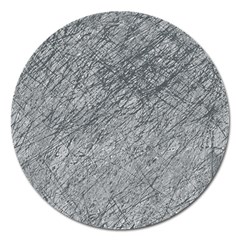 Gray Pattern Magnet 5  (round)