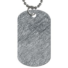 Gray Pattern Dog Tag (two Sides) by Valentinaart