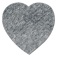 Gray Pattern Jigsaw Puzzle (heart)