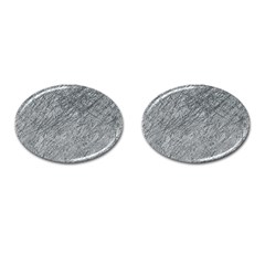 Gray Pattern Cufflinks (oval)