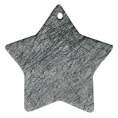 Gray Pattern Star Ornament (two Sides) 