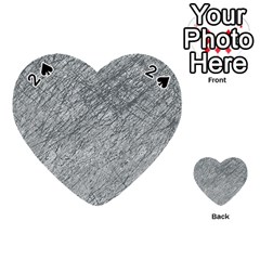 Gray Pattern Playing Cards 54 (heart) 