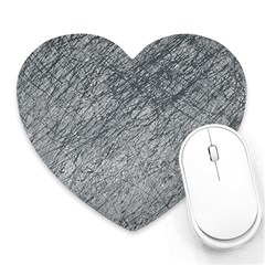 Gray Pattern Heart Mousepads by Valentinaart