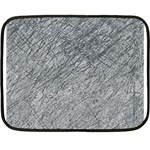 Gray pattern Double Sided Fleece Blanket (Mini)  35 x27  Blanket Back