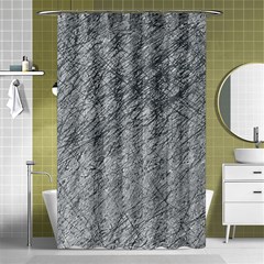 Gray Pattern Shower Curtain 48  X 72  (small)  by Valentinaart