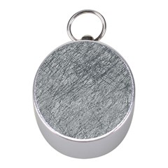 Gray Pattern Mini Silver Compasses