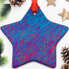 Blue Pattern Ornament (star) 