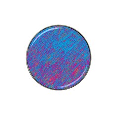 Blue Pattern Hat Clip Ball Marker (4 Pack)